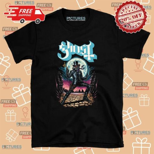 Ghost Band Papa Emeritus III Gothic Moonlit Graphic T Shirt