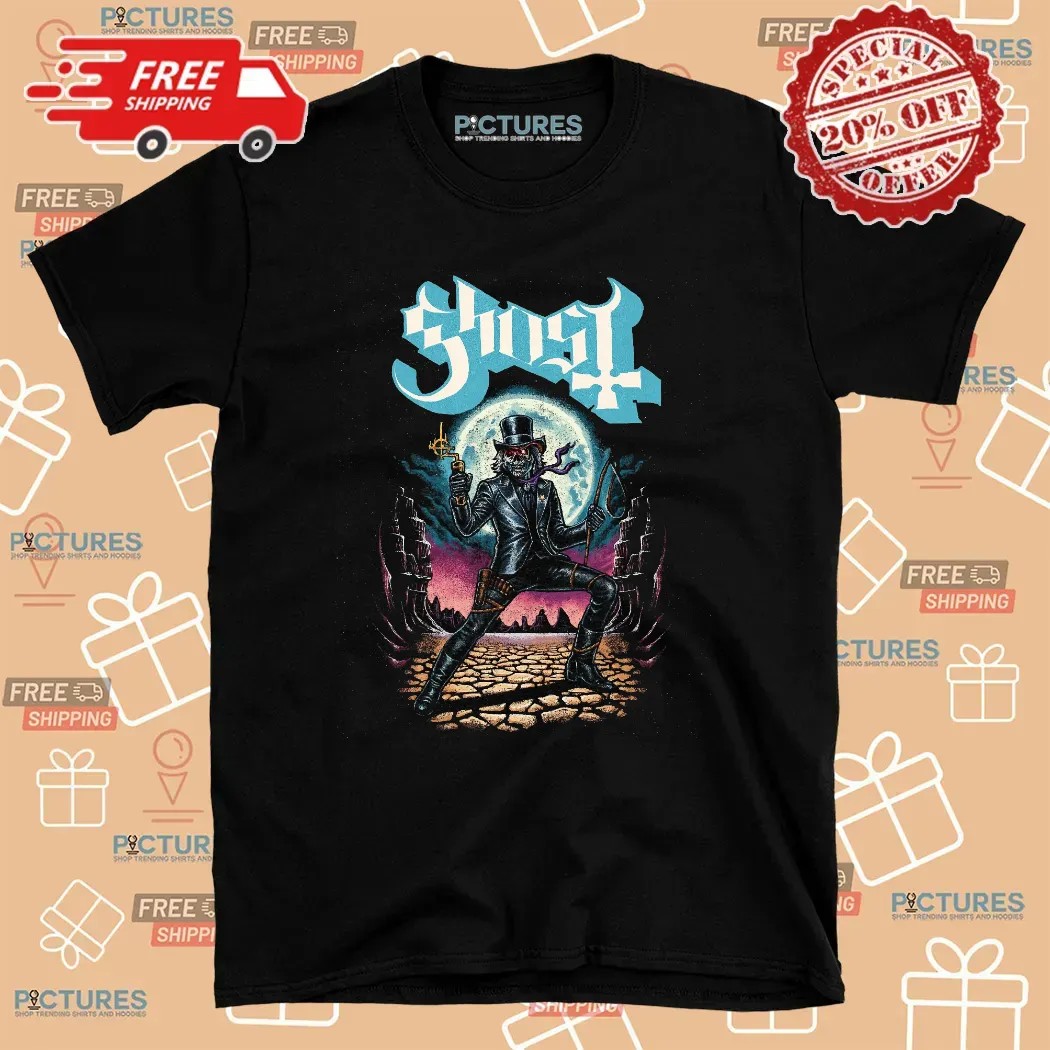 Ghost Band Papa Emeritus III Gothic Moonlit Graphic T Shirt