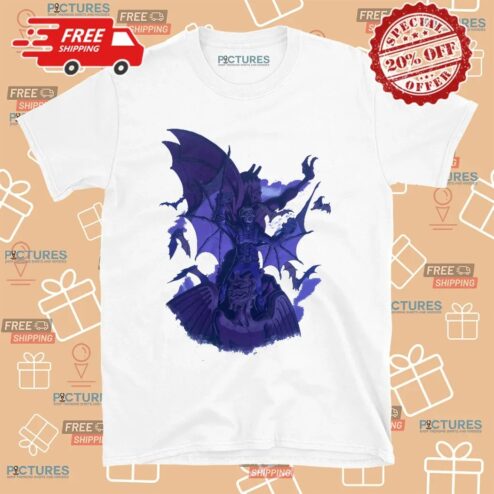 Ghost Band Purple Devil Bat Graphic T Shirt