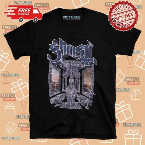 Ghost Skeletá Glitter T Shirt