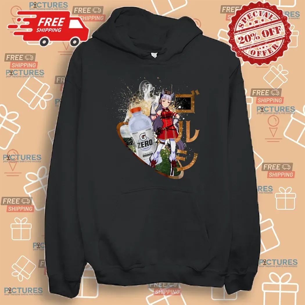 Gold Ship Uma Musume Glacier Cherry Gatorade Zero Sugar Anime T Shirt