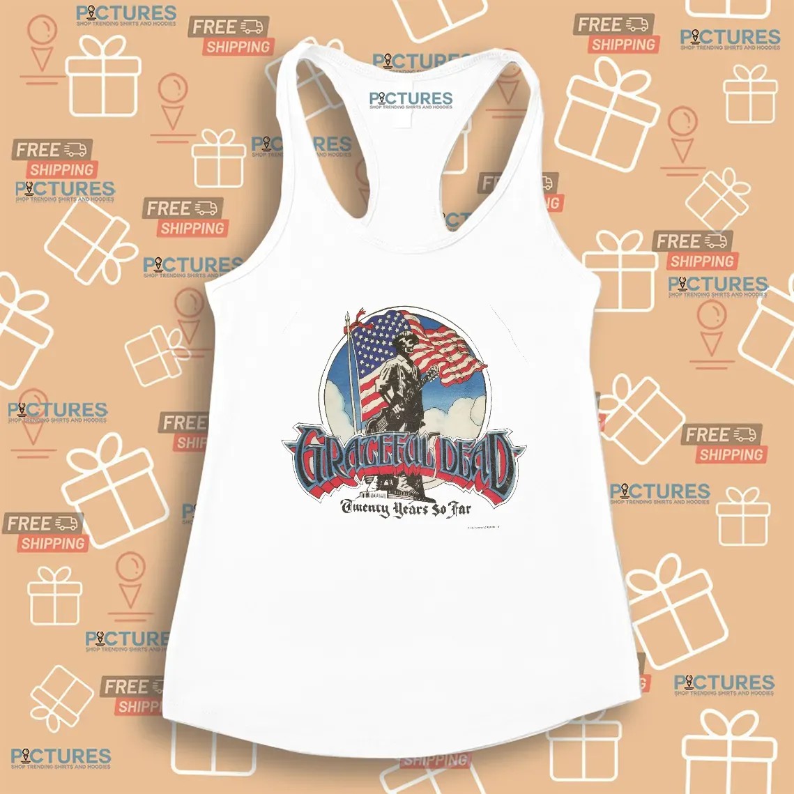 Grateful Dead 1985 Twenty Years So Far Vintage Band T Shirt Grateful Dead 1985 Twenty Years So Far Vintage Band T Shirt