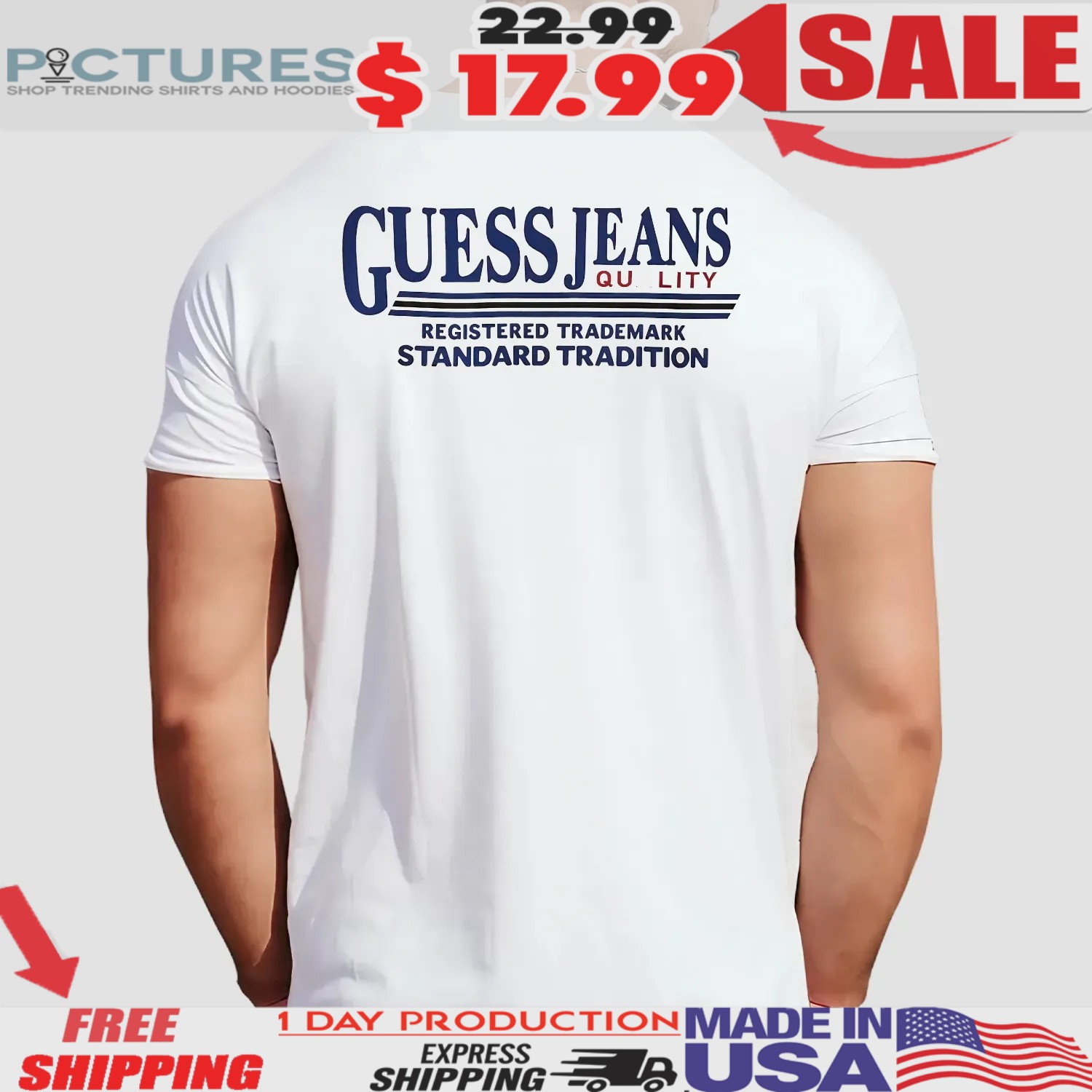 Guess Jeans Registered Trademark Standard Tradition T Shirt