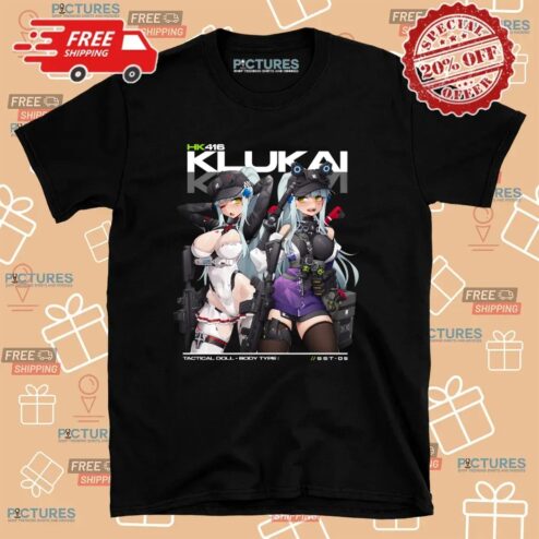 HK416 KLUKAI Tactical Doll Anime Girl T Shirt