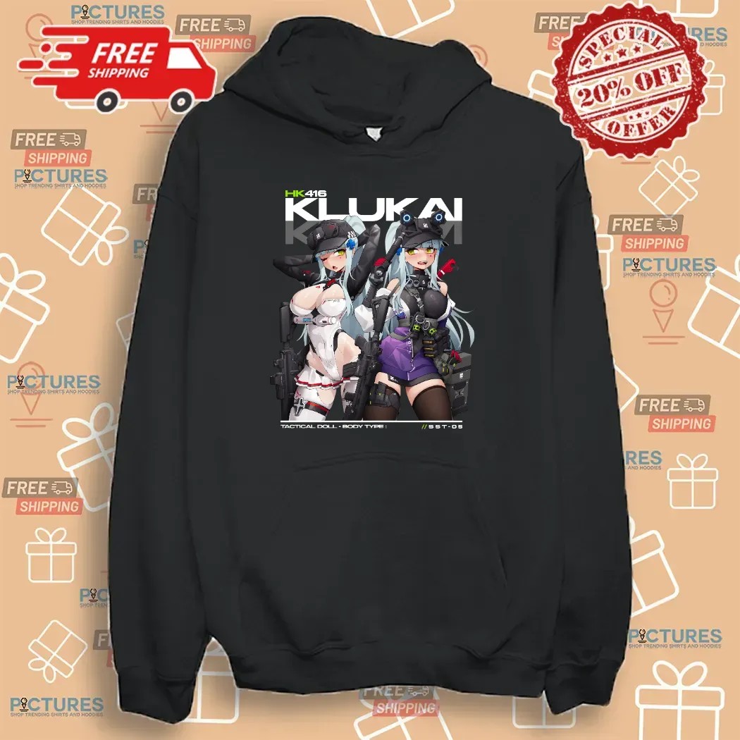 HK416 KLUKAI Tactical Doll Anime Girl T Shirt HK416 KLUKAI Tactical Doll Anime Girl T Shirt