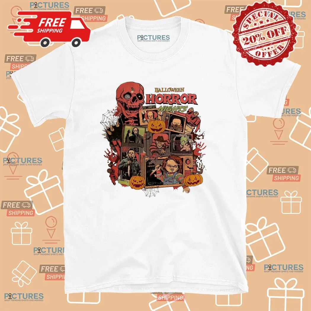 Halloween Horror Night Horror Movie Characters Vintage T Shirt
