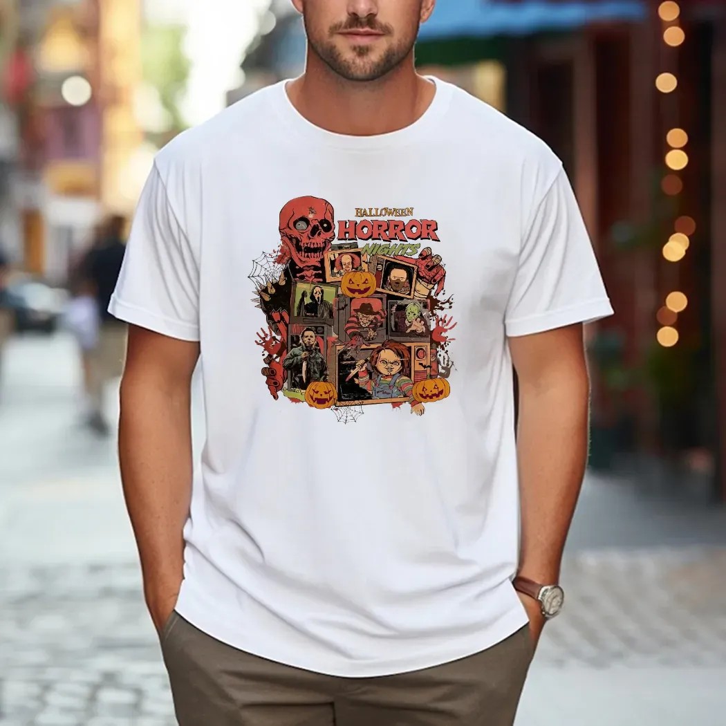 Halloween Horror Night Horror Movie Characters Vintage T Shirt