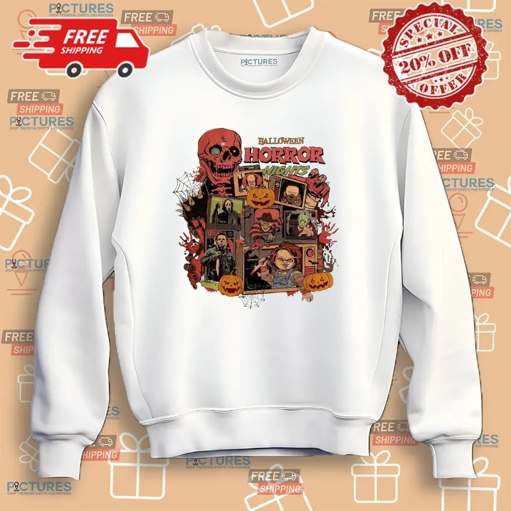 Halloween Horror Night Horror Movie Characters Vintage T Shirt
