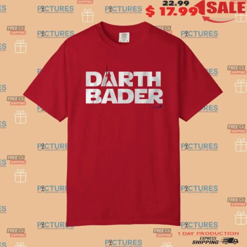 Harrison Bader Darth Bader Philadelphia Phillies Parody Logo T Shirt