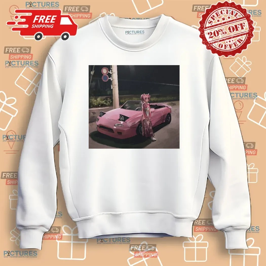 Haru Urara Uma Musume Pretty Derby Pink Mazda Miata Anime T Shirt