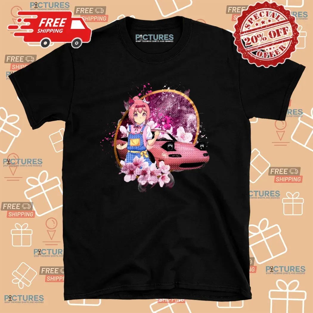 Haru Urara Uma Musume Pretty Derby Pink Mazda Miata Sakura Anime T Shirt