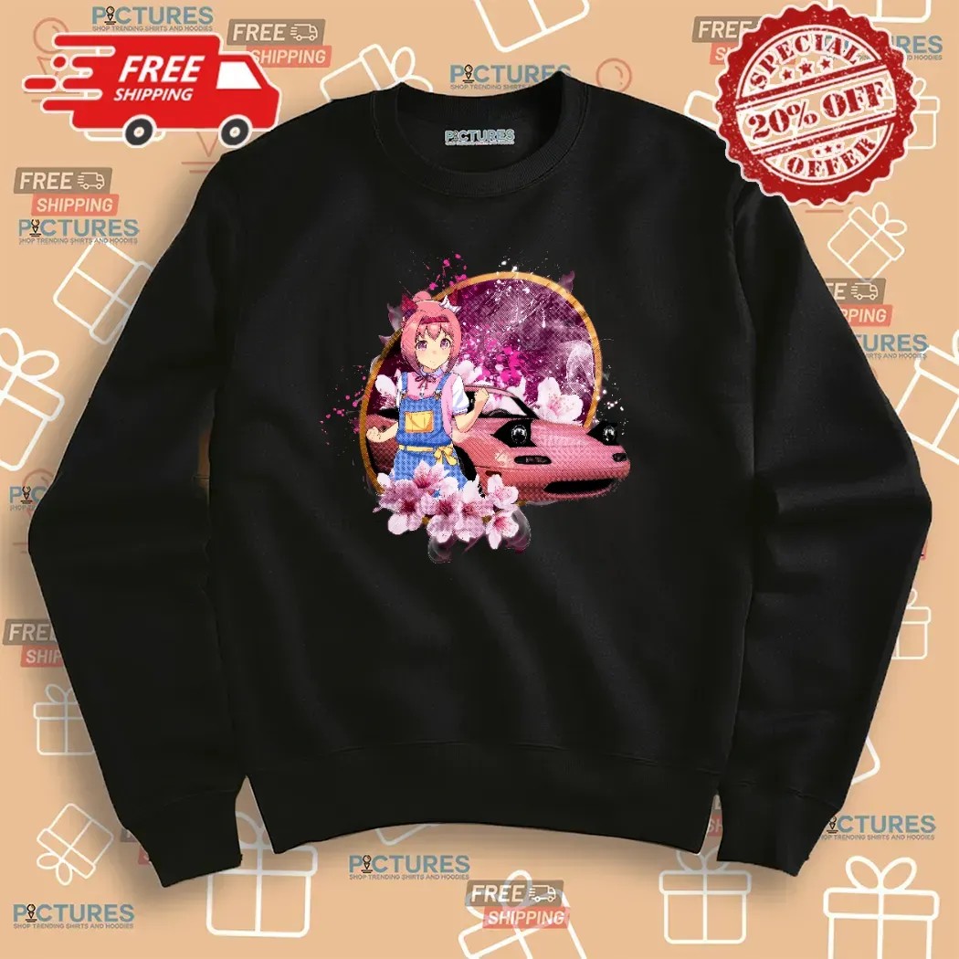 Haru Urara Uma Musume Pretty Derby Pink Mazda Miata Sakura Anime T Shirt