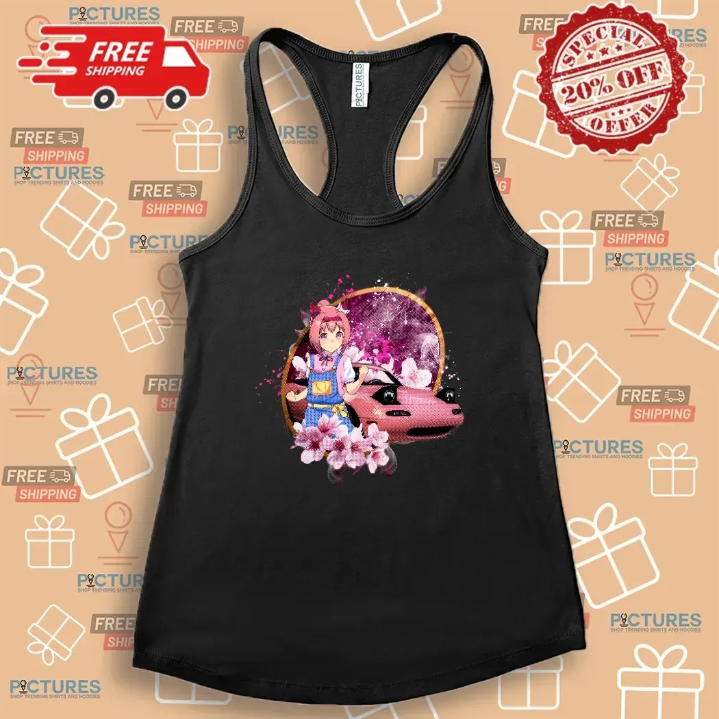 Haru Urara Uma Musume Pretty Derby Pink Mazda Miata Sakura Anime T Shirt