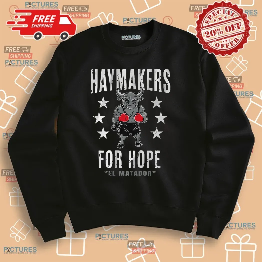 Haymakers For Hope Stu Dyer El Matador Boxing Bull T Shirt
