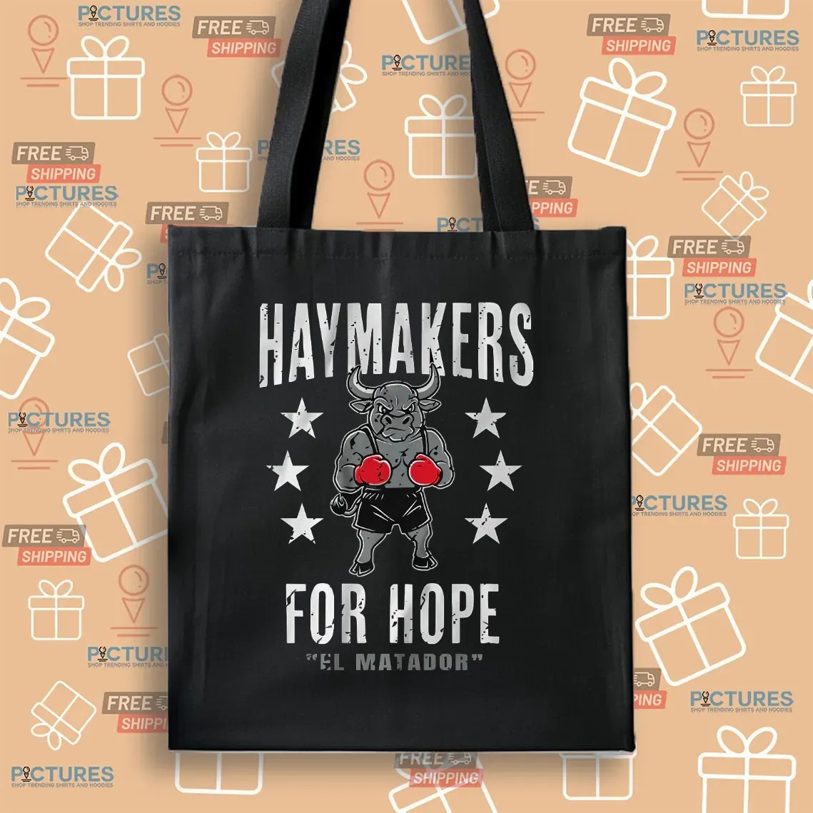 Haymakers For Hope Stu Dyer El Matador Boxing Bull T Shirt