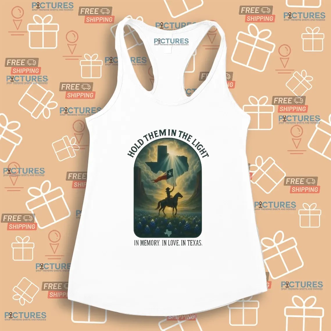 Hold Them In The Light In Memory In Love In Texas Cowboy T Shirt