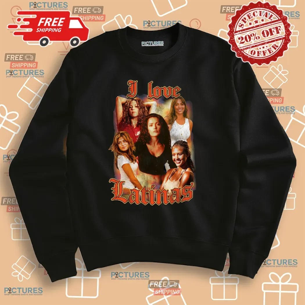 I LOVE LATINAS Vintage Bootleg T Shirt