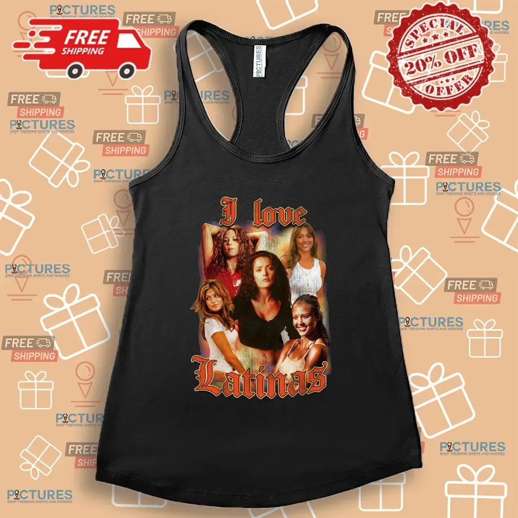 I LOVE LATINAS Vintage Bootleg T Shirt