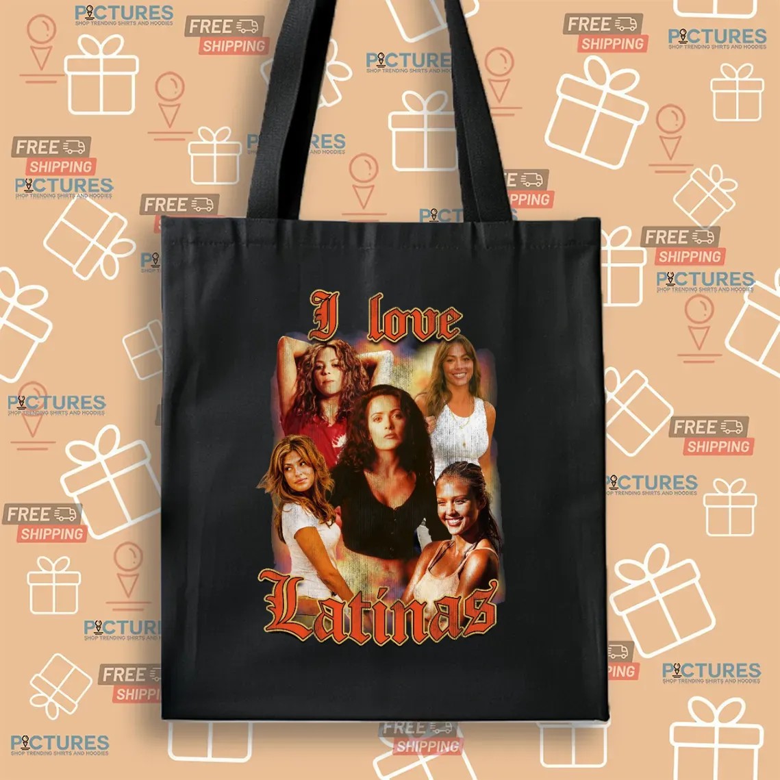I LOVE LATINAS Vintage Bootleg T Shirt