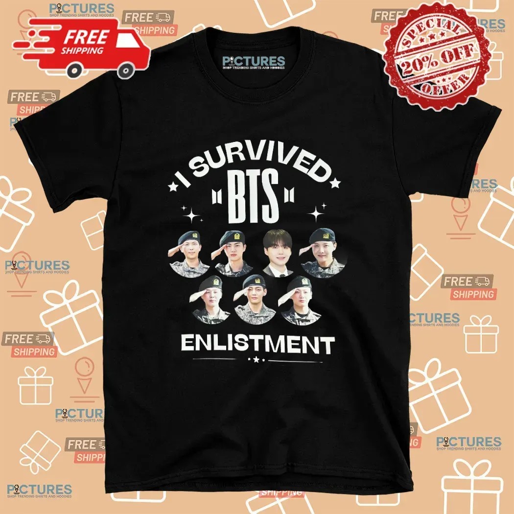 I Survived BTS Enlistment T Shirt