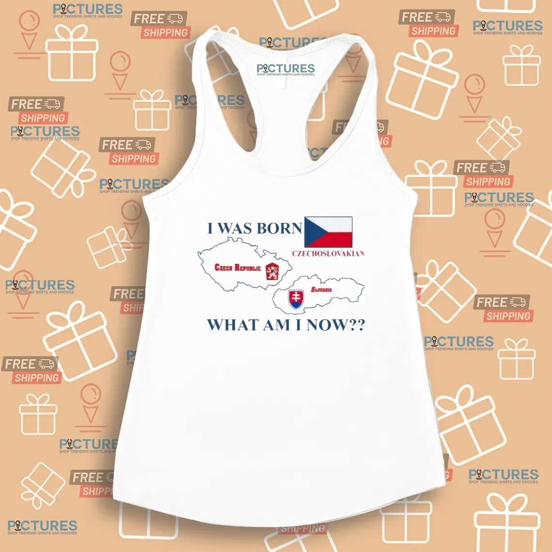 I Was Born Czechoslovakian Czech Republic Slovakia What Am I Now Restaurant Zlata Praha T Shirt