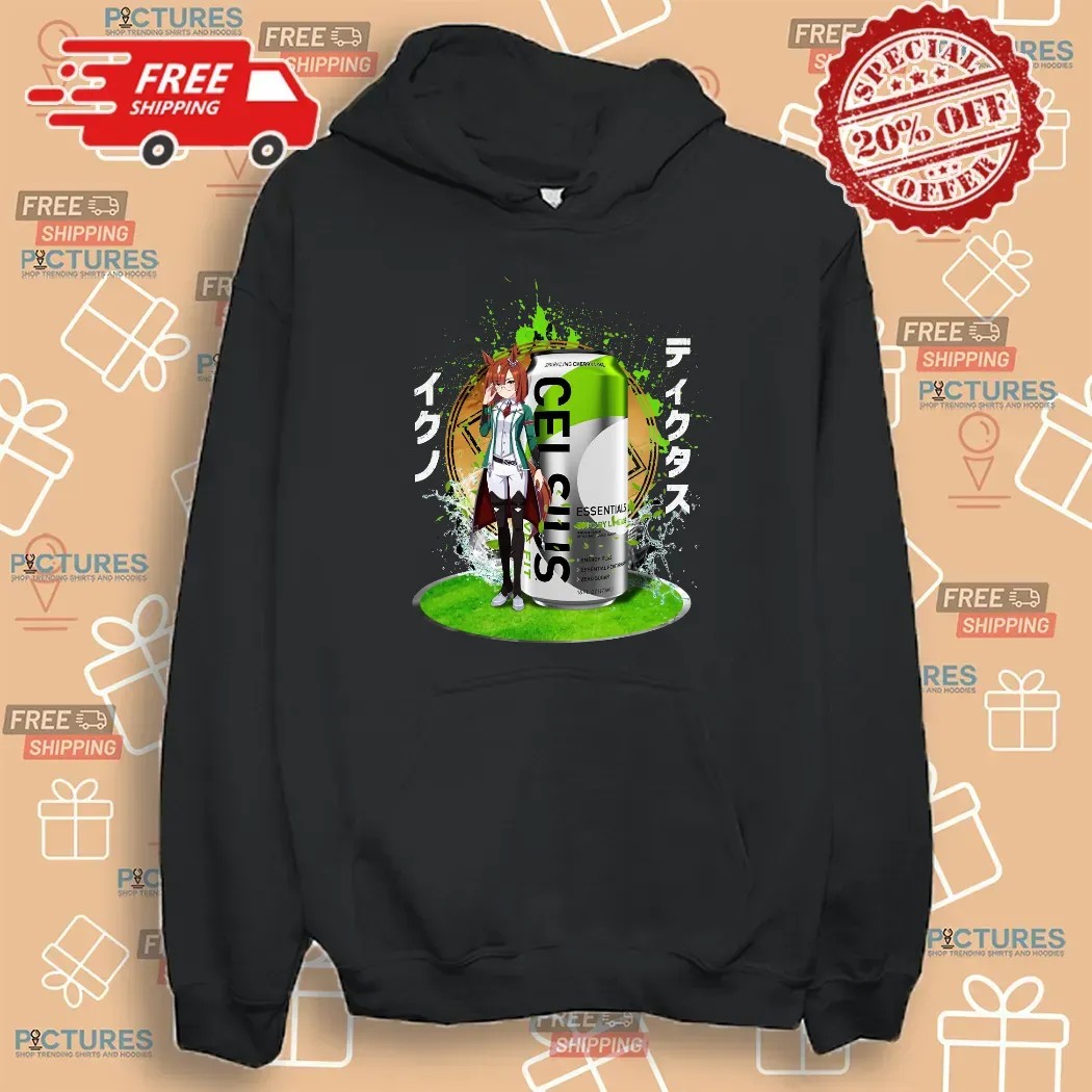 Ikuno Dictus Uma Musume Pretty Derby Celsius Essentials Sparkling Energy Drink Mashup T Shirt