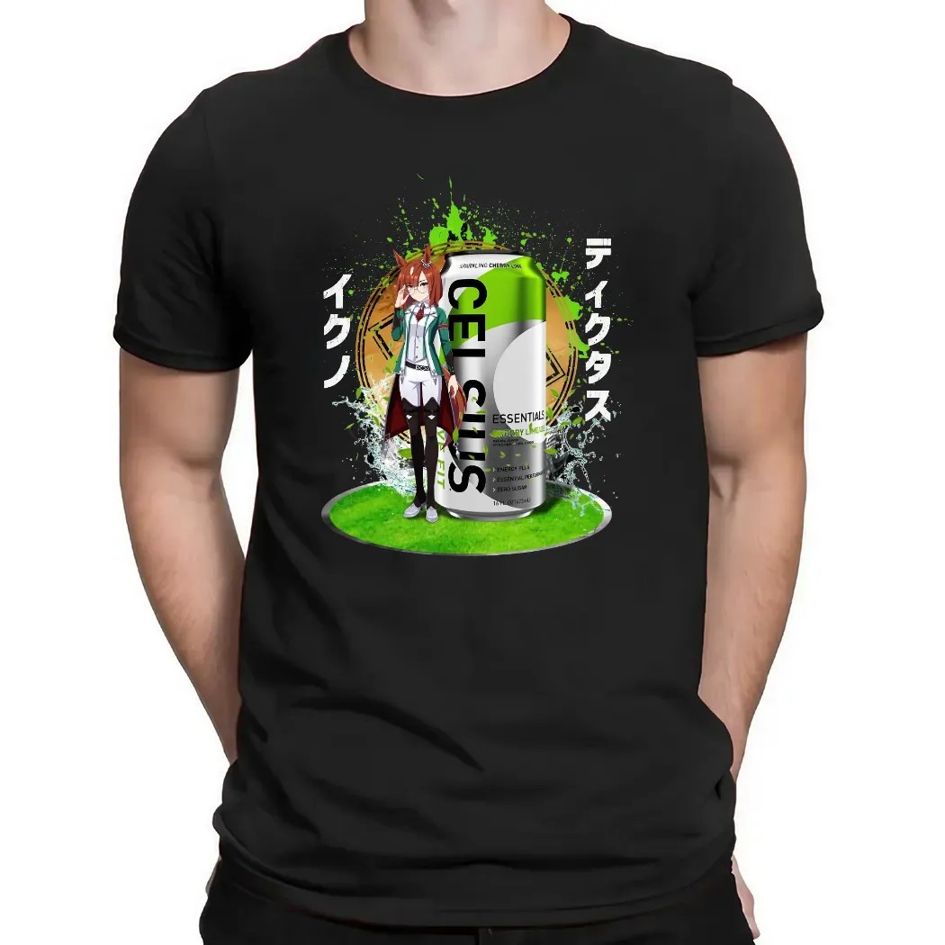 Ikuno Dictus Uma Musume Pretty Derby Celsius Essentials Sparkling Energy Drink Mashup T Shirt