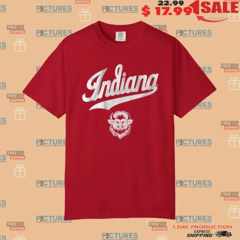 Indiana Hoosiers Football Mascot Script T Shirt