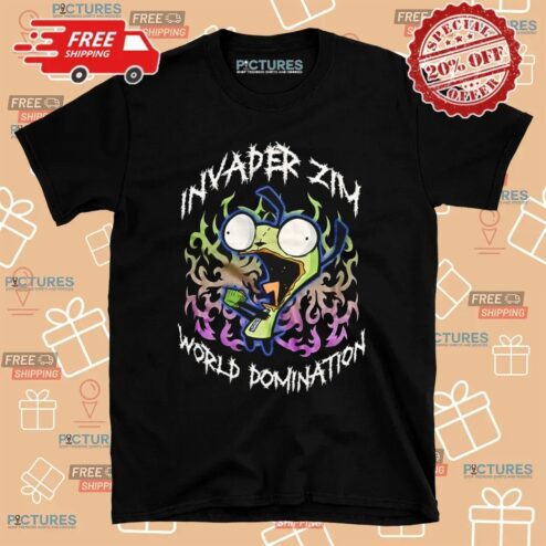 Invader Zim World Domination Graphic T Shirt