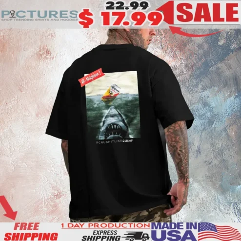 Jaw Narragansett Lager Beer Crushitlikequint Shark T Shirt