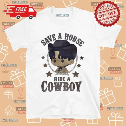 Jung Kook BTS Chibi Save A Horse Ride A Cowboy T Shirt