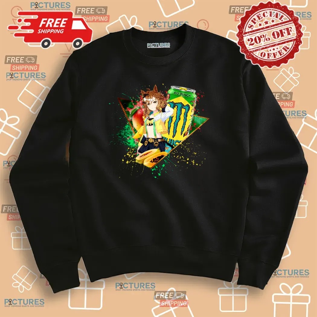 Jungle Pocket Uma Musume Pretty Derby Monster Energy Rio Punch T Shirt