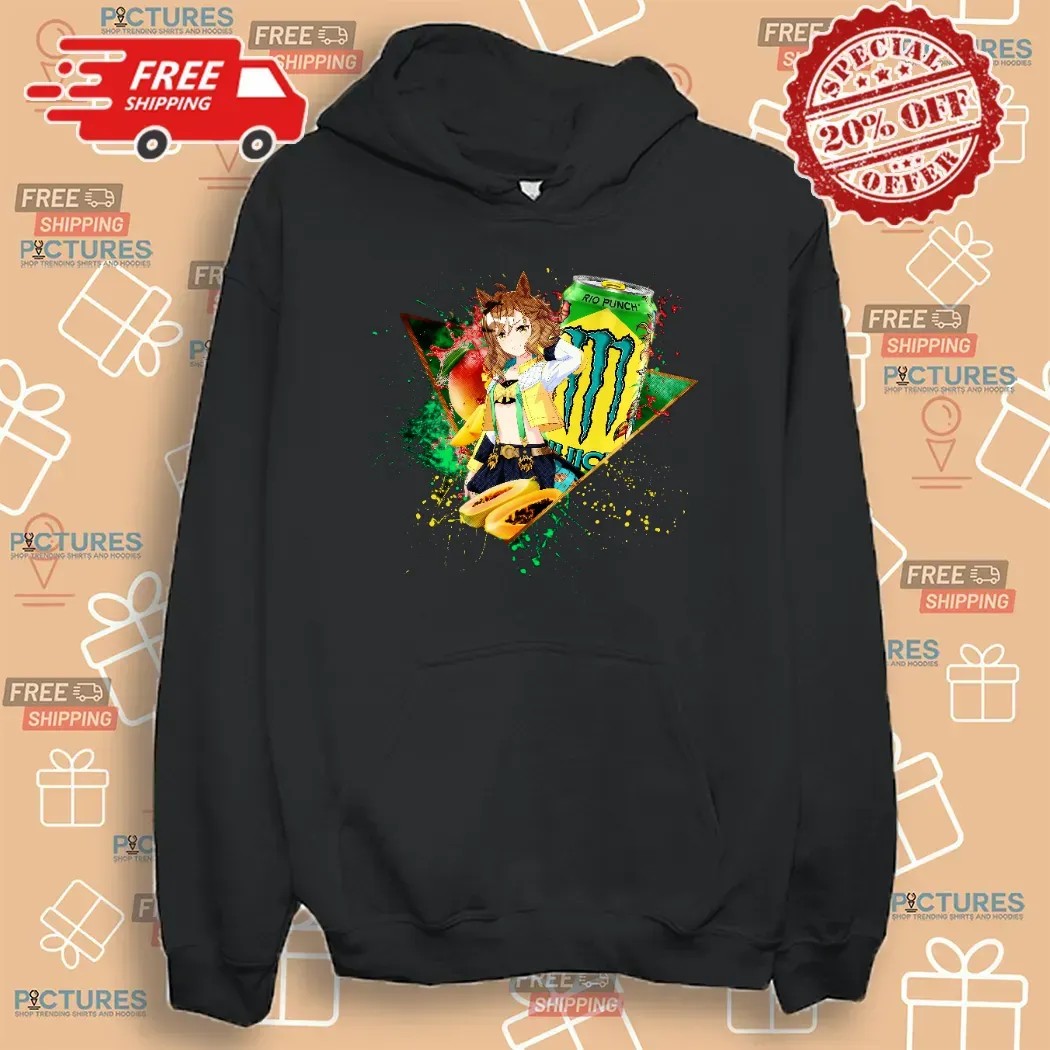 Jungle Pocket Uma Musume Pretty Derby Monster Energy Rio Punch T Shirt