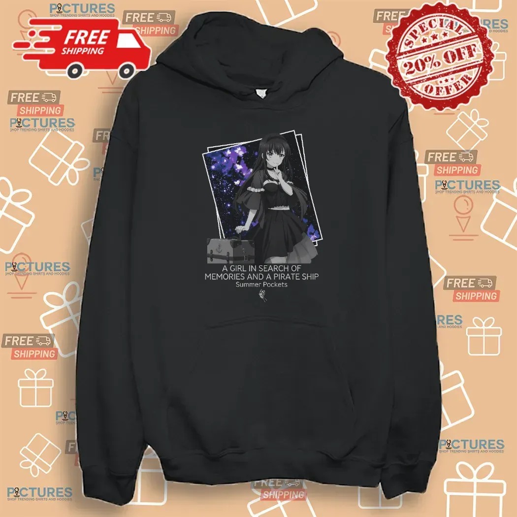 Kamome Kushima A Girl In Search Of Memories And A Pirate Ship Summer Pockets Anime T Shirt