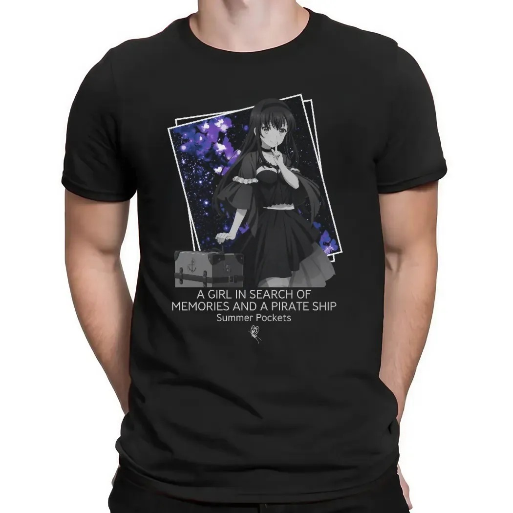 Kamome Kushima A Girl In Search Of Memories And A Pirate Ship Summer Pockets Anime T Shirt