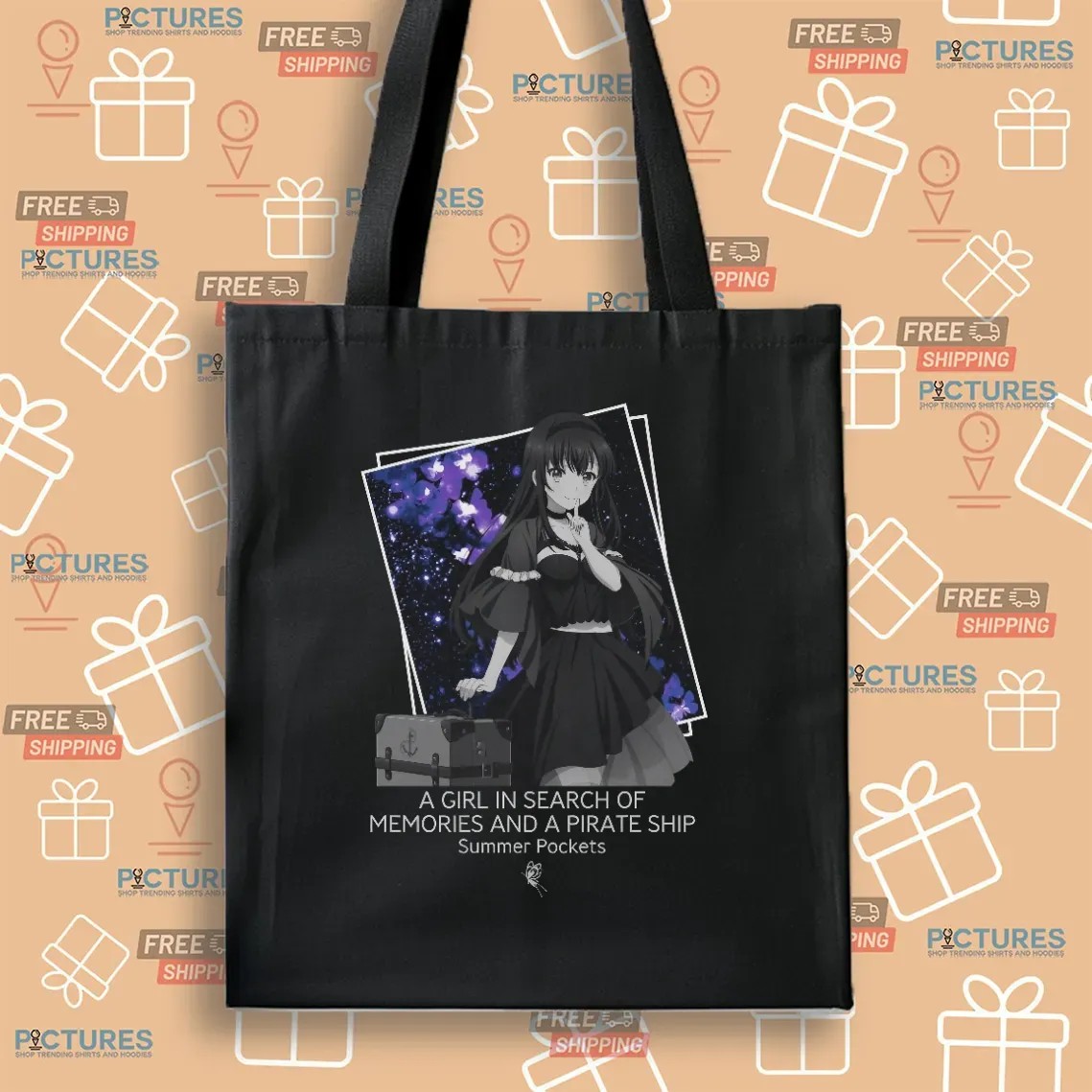Kamome Kushima A Girl In Search Of Memories And A Pirate Ship Summer Pockets Anime T Shirt