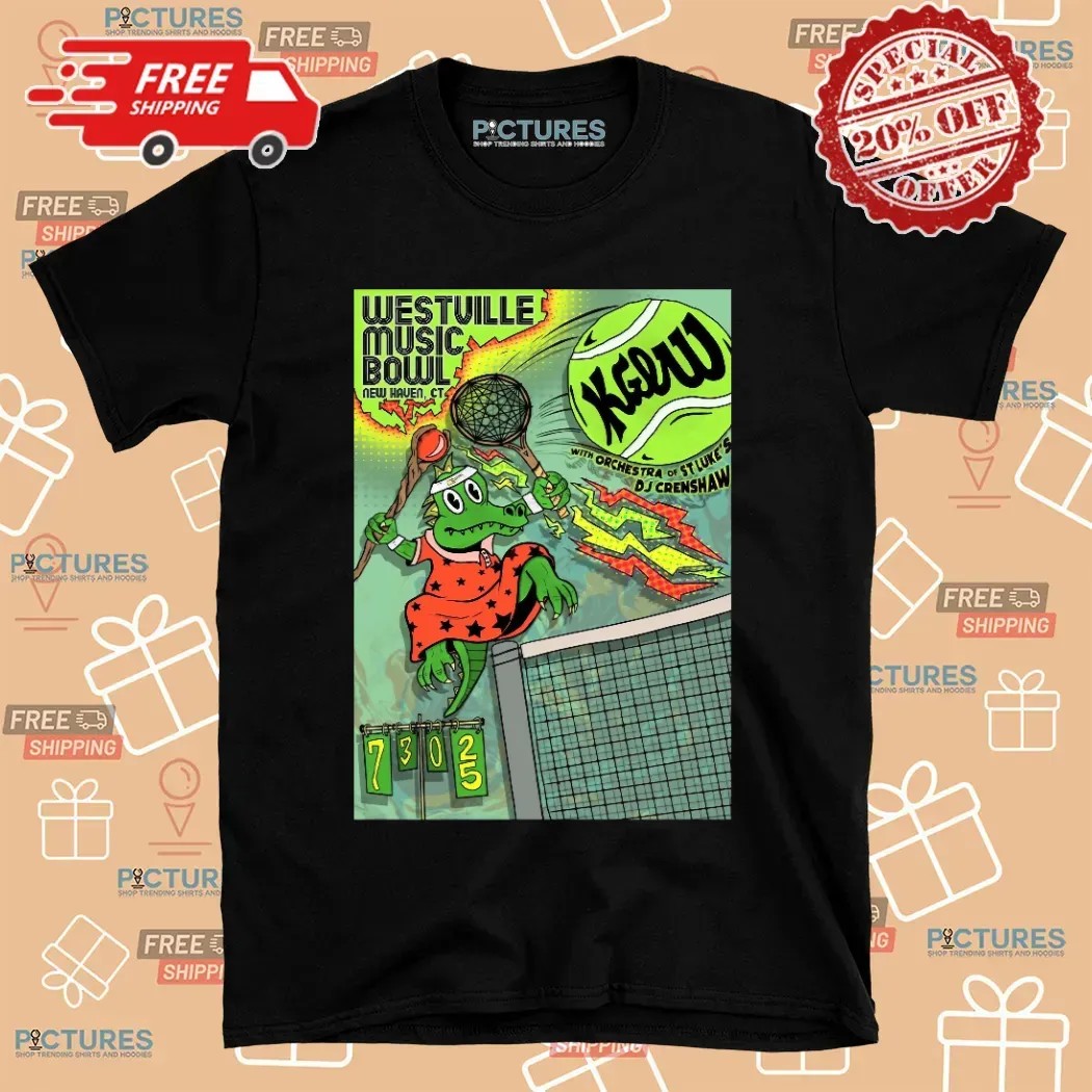 King Gizzard And The Lizard Wizard Orchestra New Haven Connecticut 2025 Gig Poster At Westville Music Bowl On July 30 2025 Tennis Courts Poster T Shirt