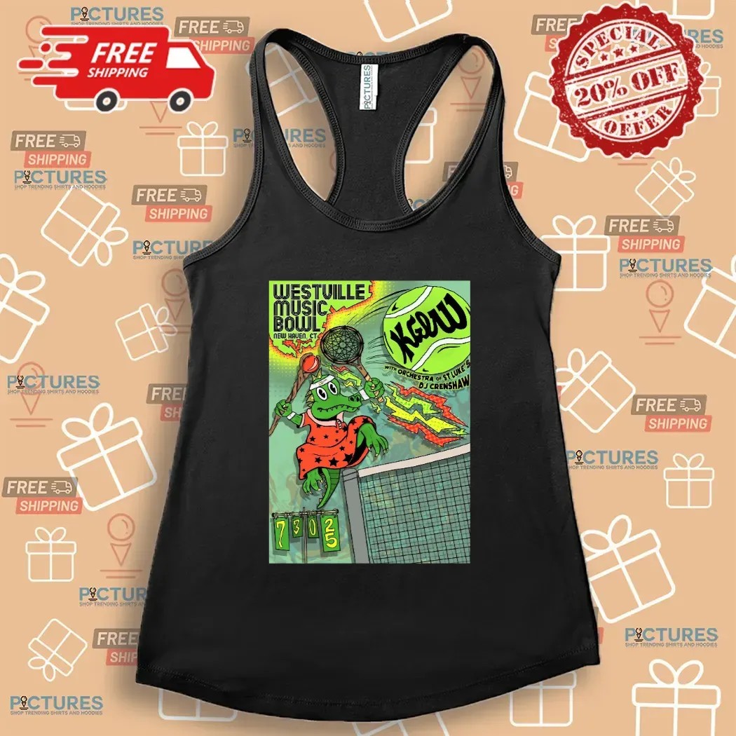 King Gizzard And The Lizard Wizard Orchestra New Haven Connecticut 2025 Gig Poster At Westville Music Bowl On July 30 2025 Tennis Courts Poster T Shirt