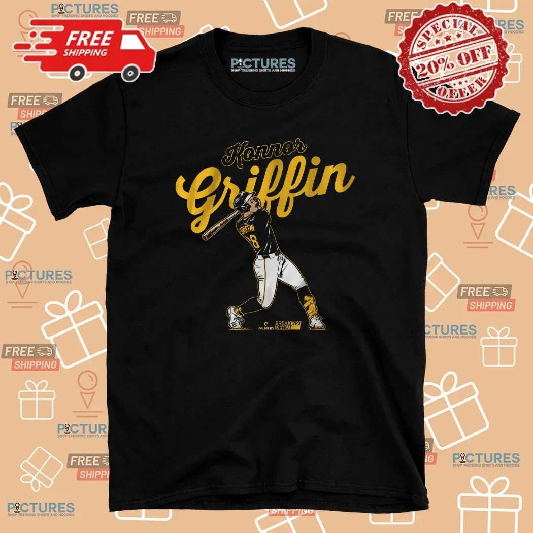 Konnor Griffin Pittsburgh Pirates Slugger Swing Pose T Shirt