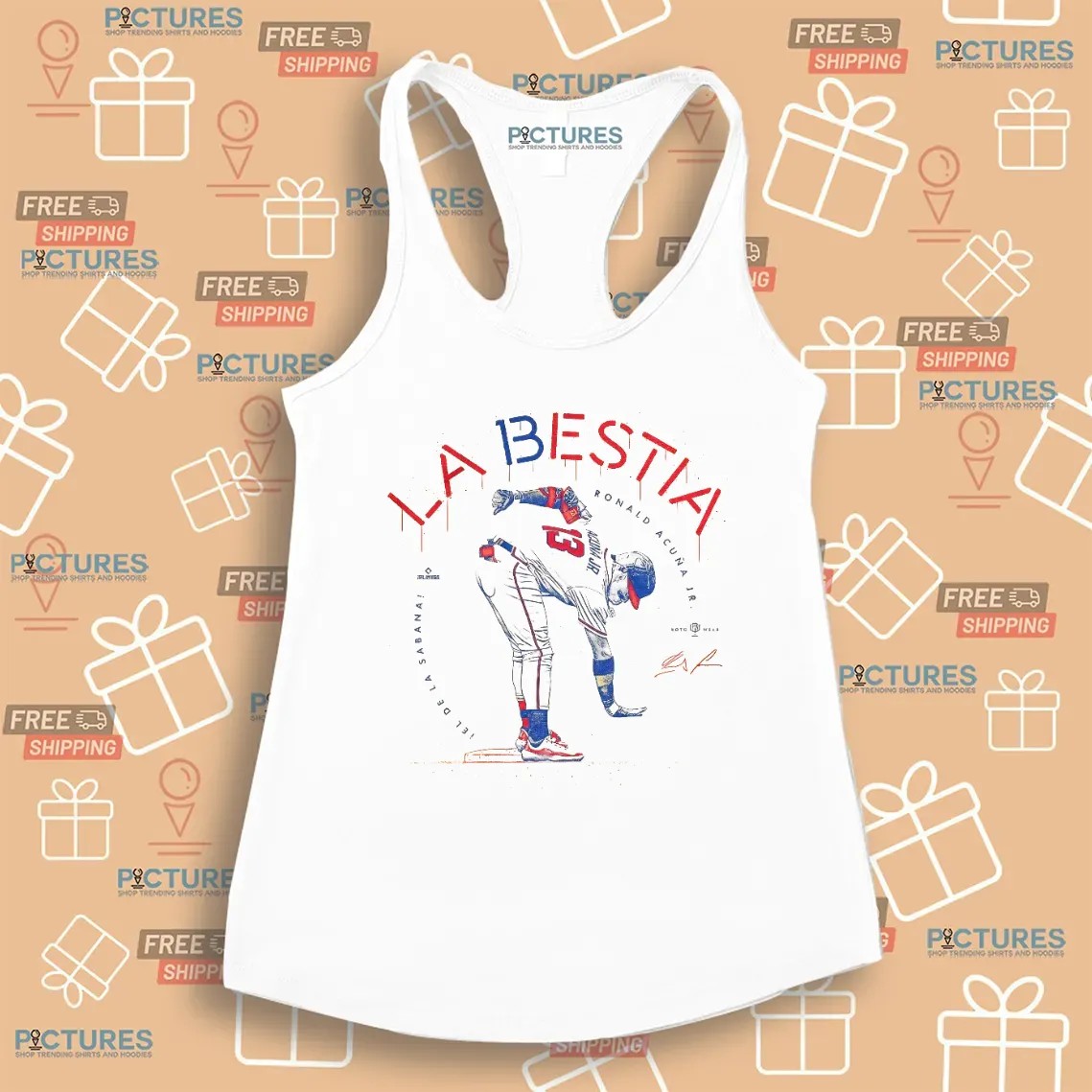 La Bestia Ronald Acuna Jr El De La Sabana T Shirt