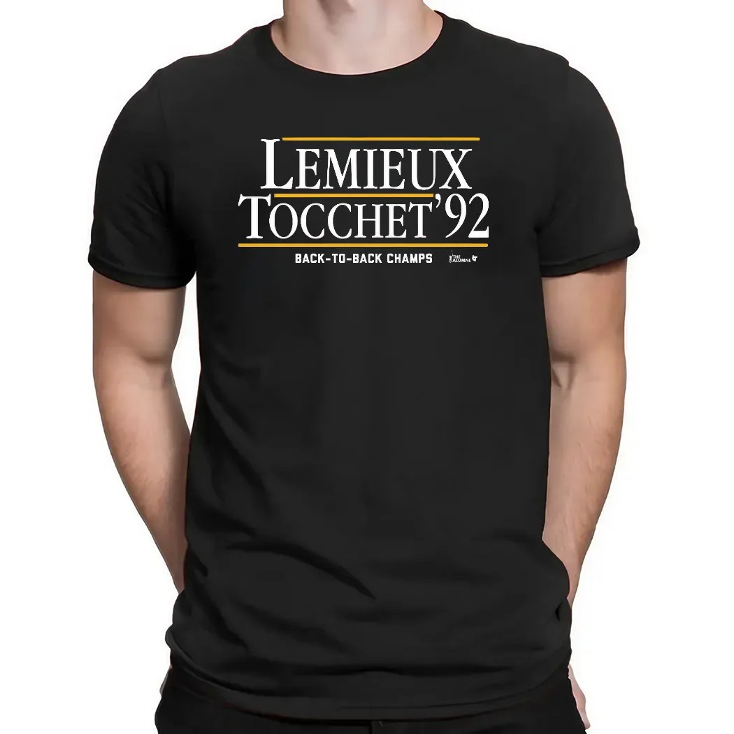 Lemieux Tocchet '92 Back To Back Champs The Alumni T Shirt