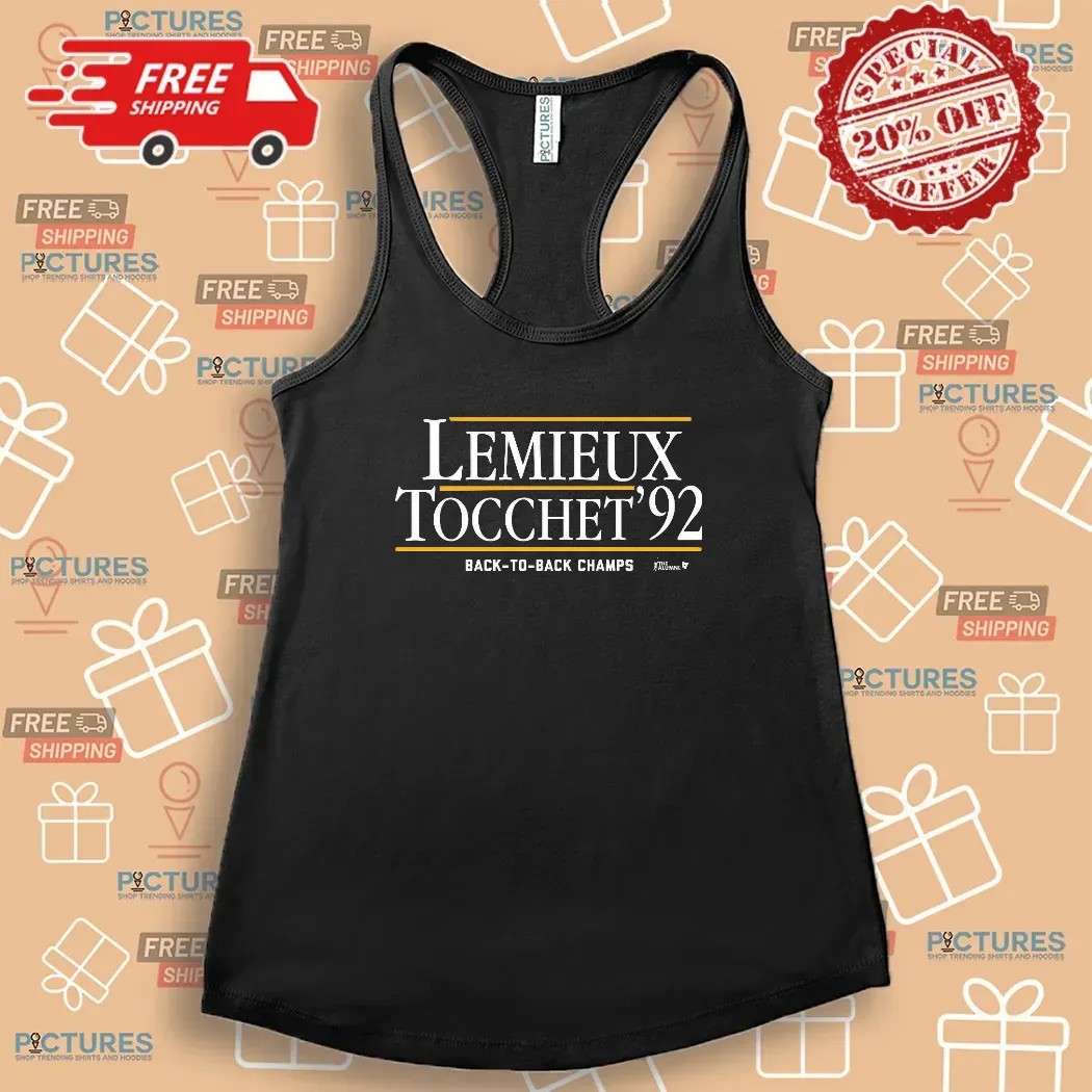 Lemieux Tocchet '92 Back To Back Champs The Alumni T Shirt