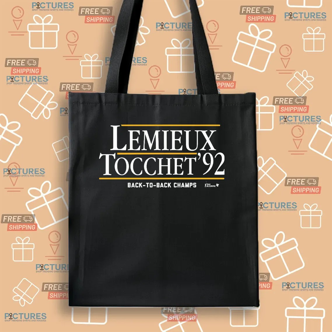 Lemieux Tocchet '92 Back To Back Champs The Alumni T Shirt