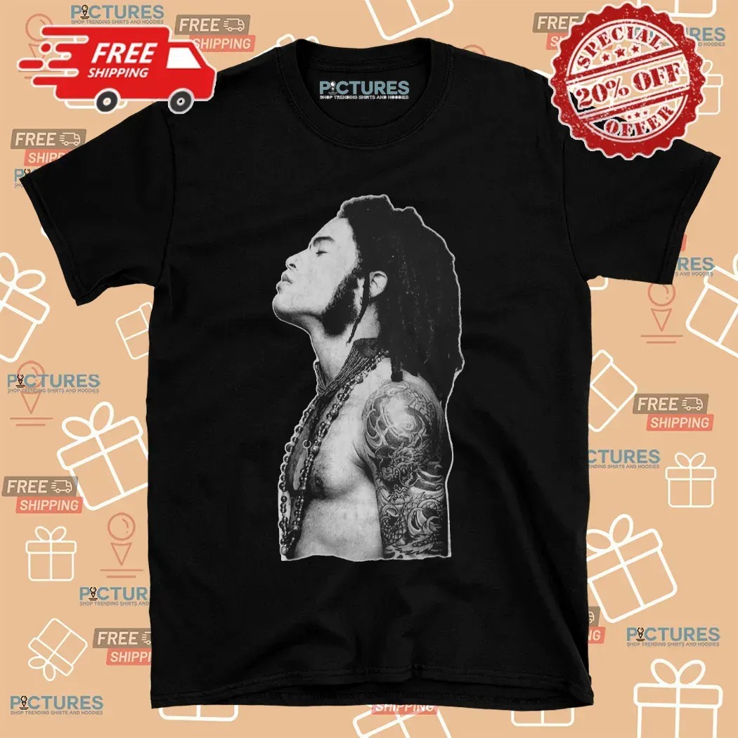 Lenny Kravitz Profile Outline T Shirt