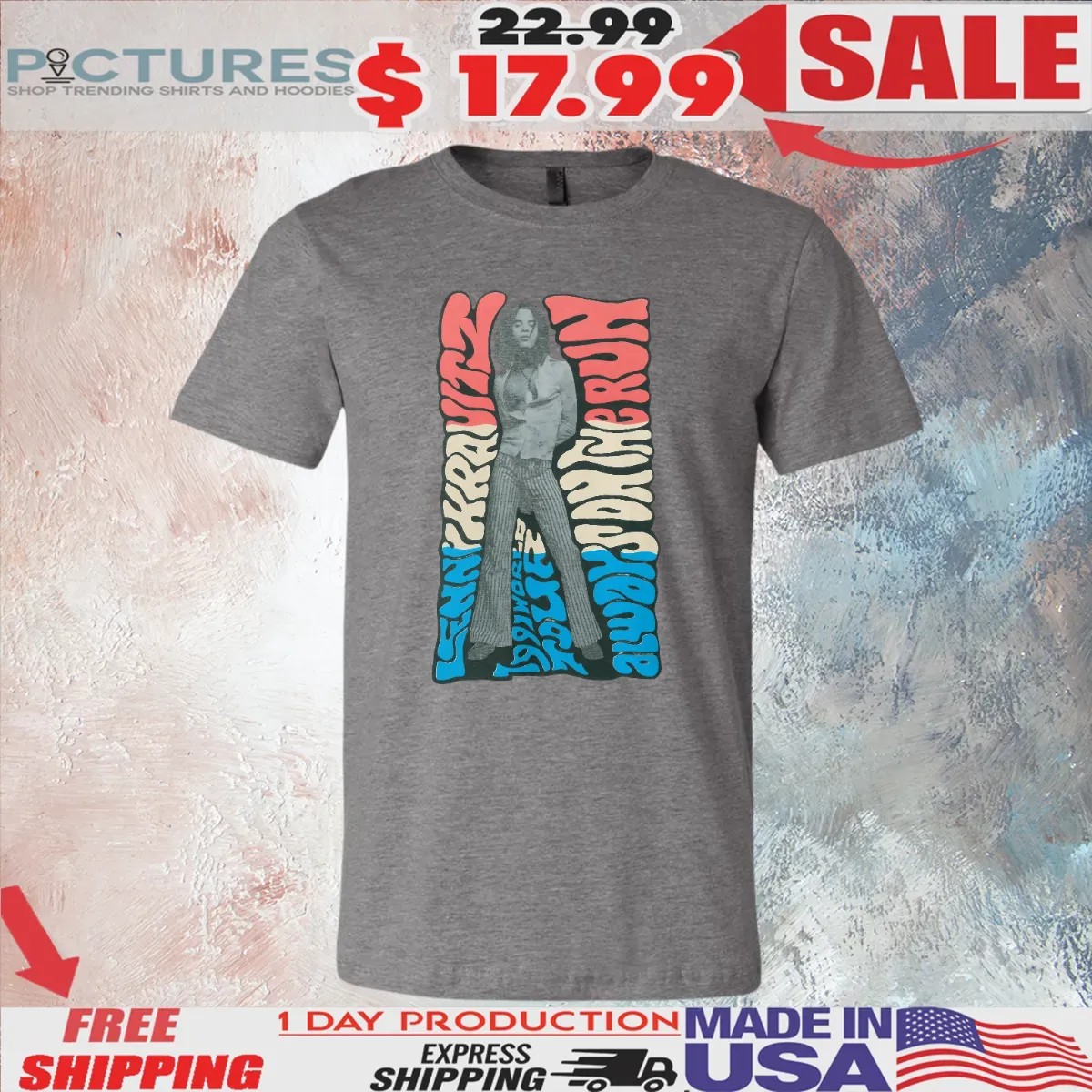 Lenny Kravitz Wavy World Tour 2025 T Shirt