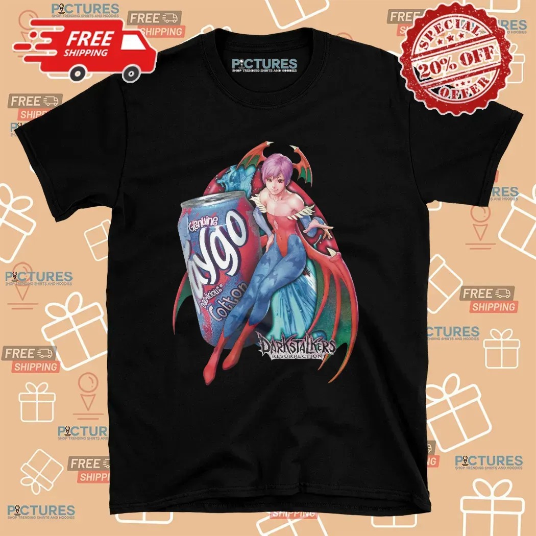 Lilith Aensland Darkstalkers Resurrection Faygo Cotton Candy Soda Mashup T Shirt