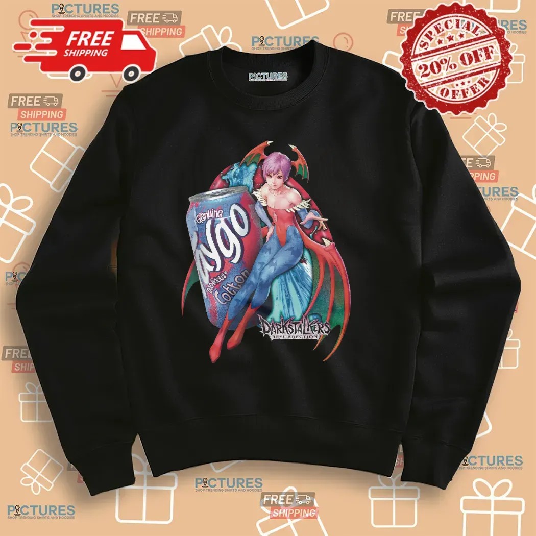 Lilith Aensland Darkstalkers Resurrection Faygo Cotton Candy Soda Mashup T Shirt