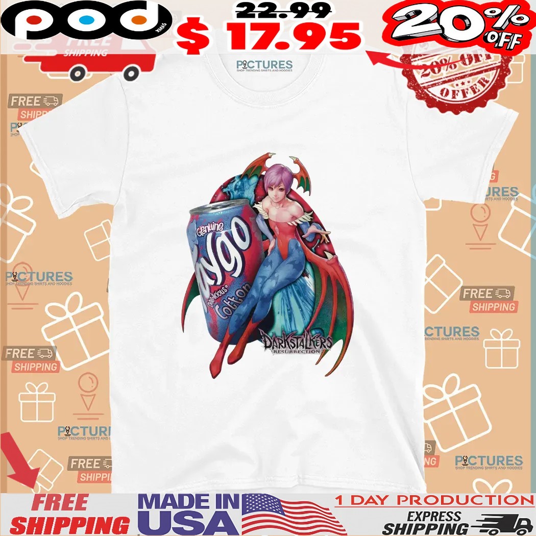 Lilith Aensland Darkstalkers Resurrection Faygo Cotton Candy Soda T Shirt