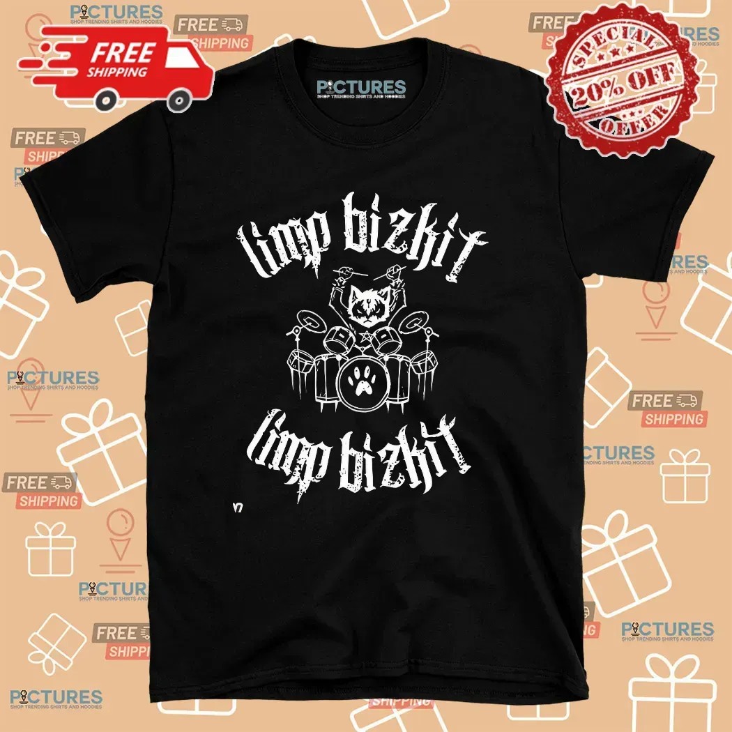 Limp Bizkit Evil Cat Drummer T Shirt