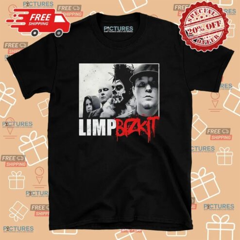 Limp Bizkit Grunge Portrait Band Members Metal T Shirt